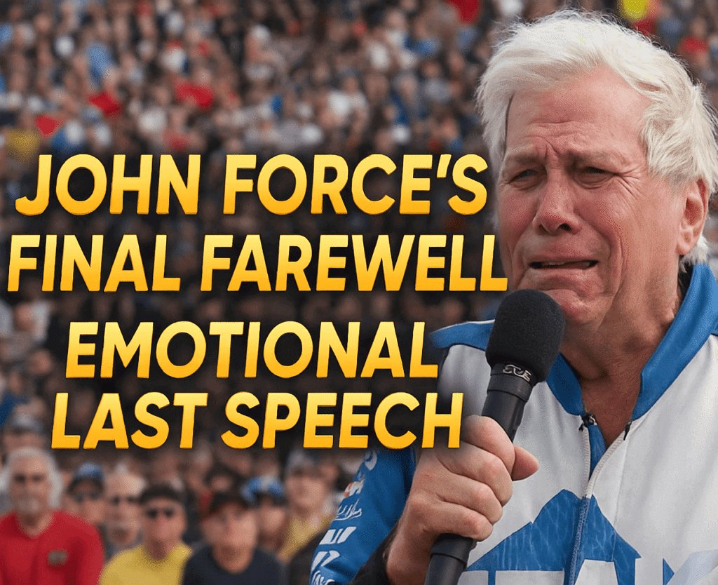 John Force’s Final Farewell : Emotional Last Speech from NHRA’s Greatest Legend
